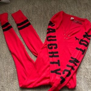 VS PINK Waffle Thermal Onesie